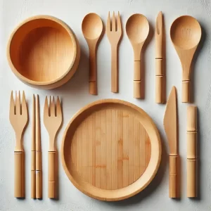 bamboo utensil set - eco-friendly gifts for corporates 